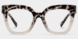 Malcolm Square Two-Tone Glasses0