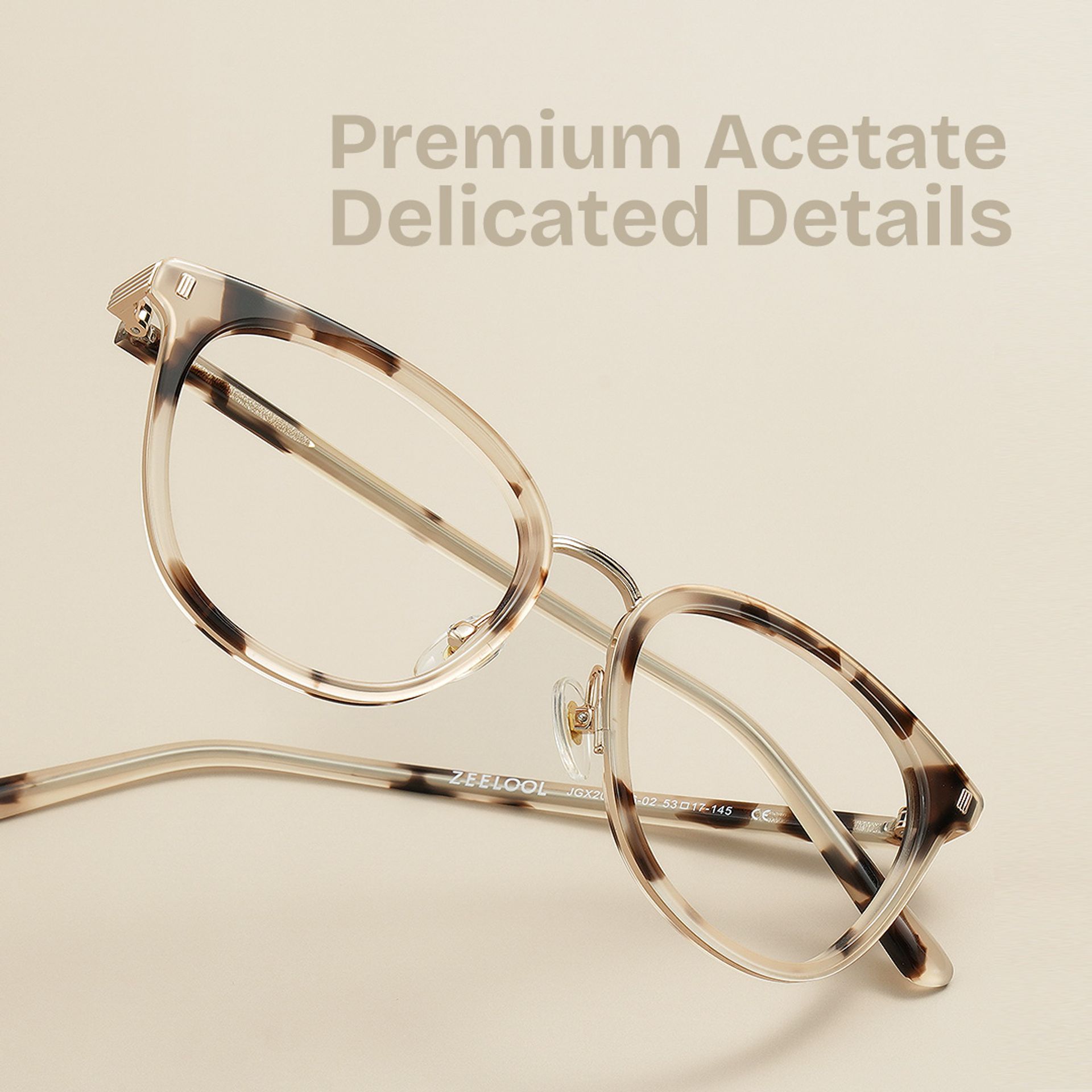 Caden Eyeglasses in Round Tortoise Frame | ZEELOOL UK1