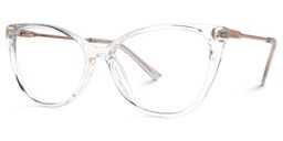 Brandi Cateye Clear Glasses1