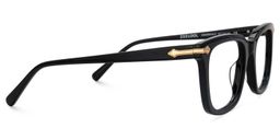 Brochelle Rectangle Black Glasses4