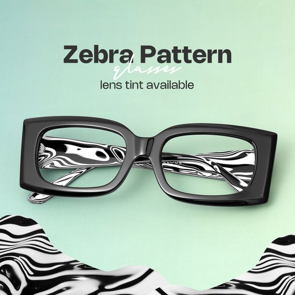 Orduno Black Rectangle Shape Eyeglasses | ZEELOOL UK
