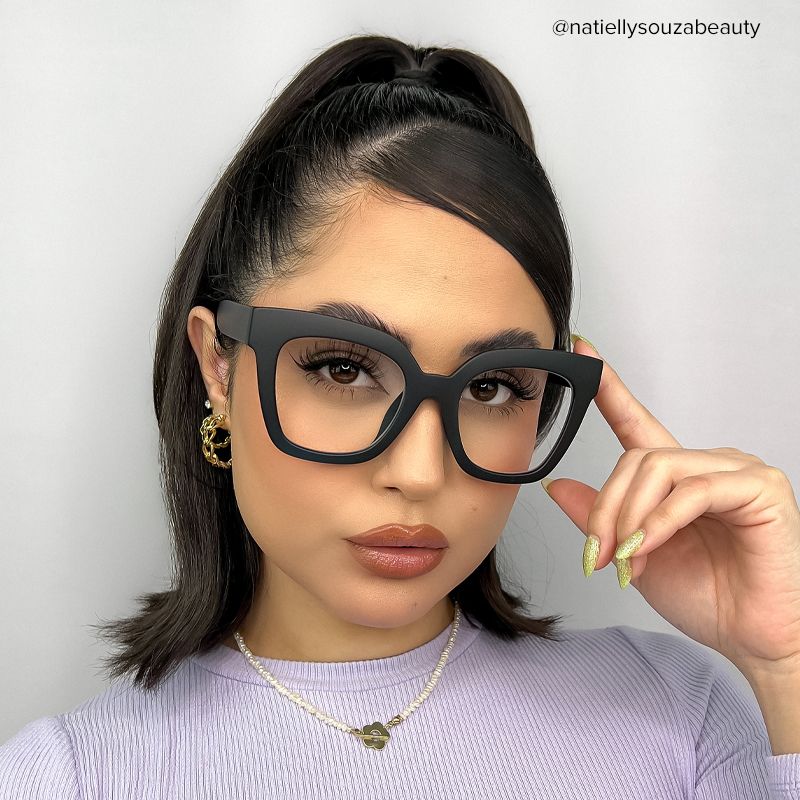 Malcolm Square Matte Black Glasses with Prescription5