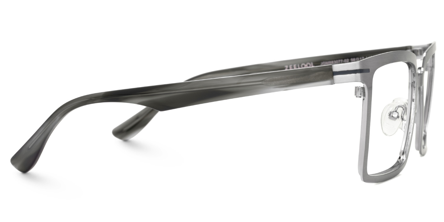 Sharma Rectangle Gold Color Metal Eyeglasses for Men2