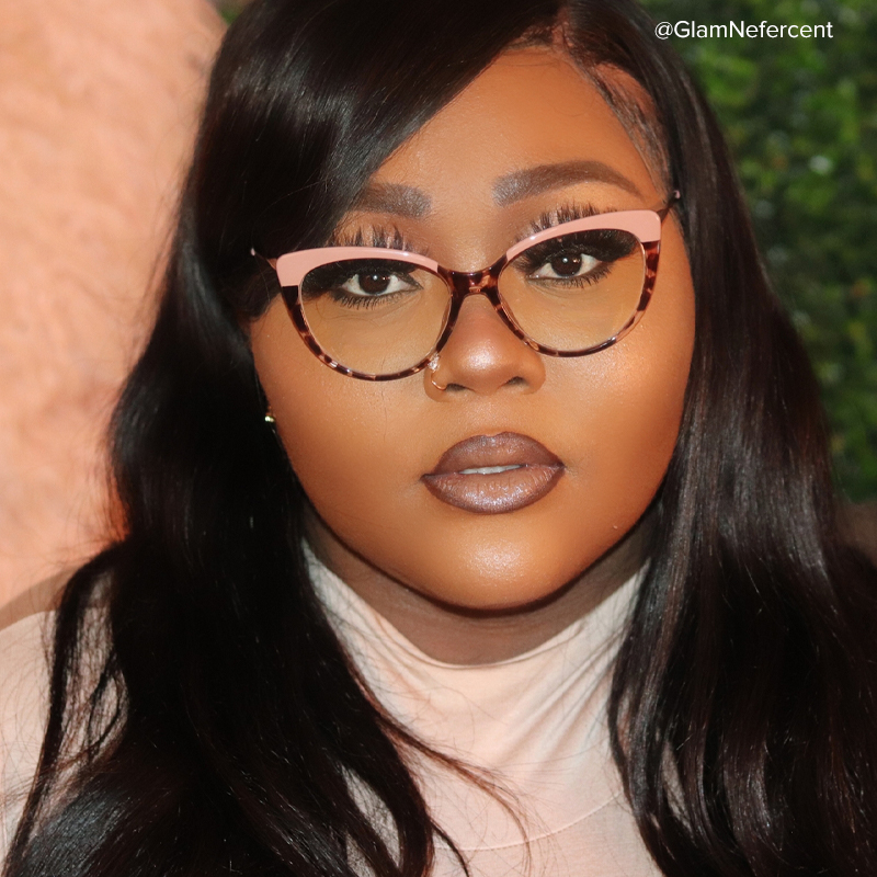 Marcus Cat-eye Cameo-Brown Frame Glasses | Zeelool Optical6