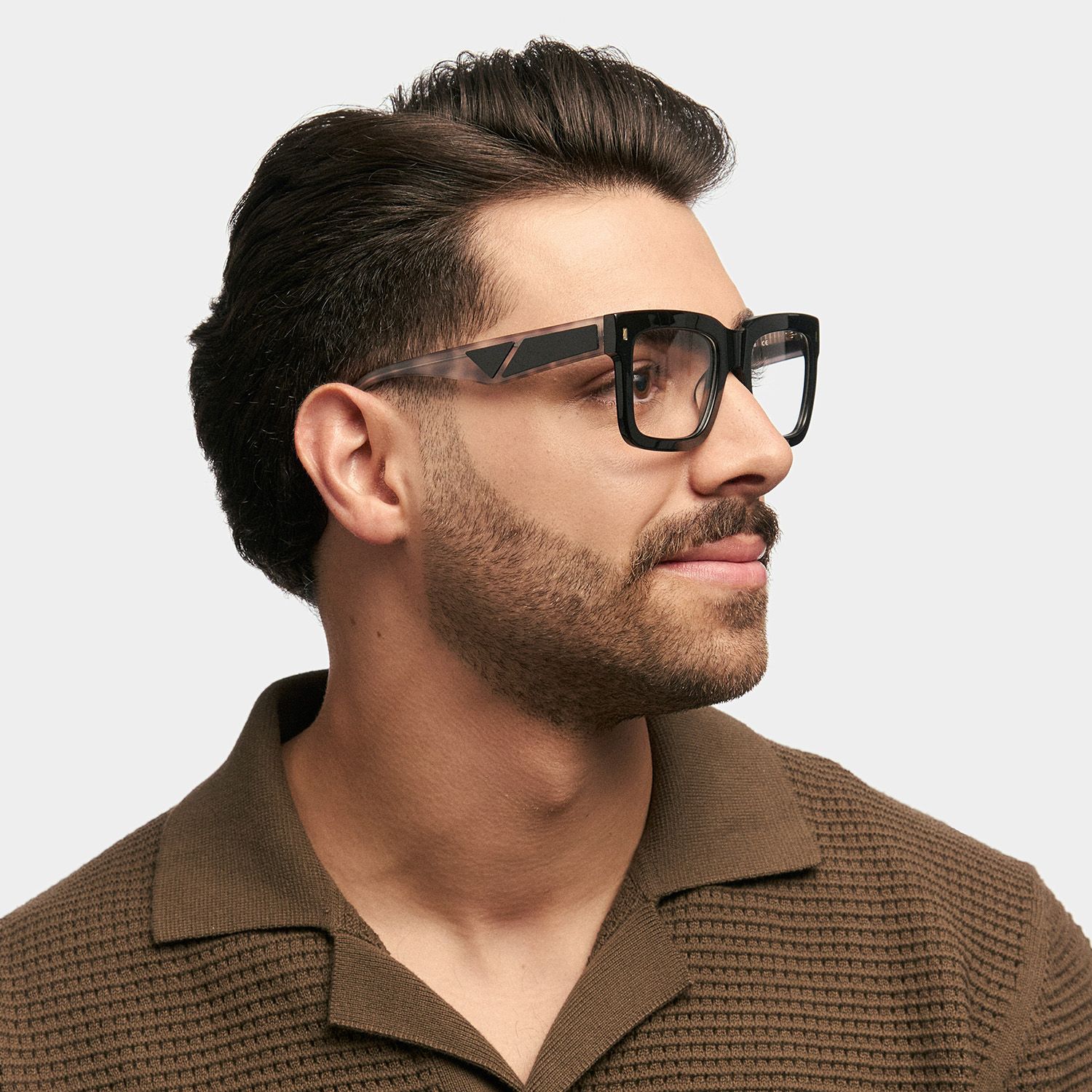 Square Shirmme Black Frames Designer Glasses1