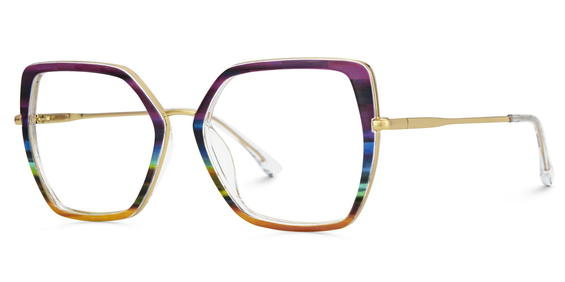 Hexagon Frame Specs With Purple And Yellow3
