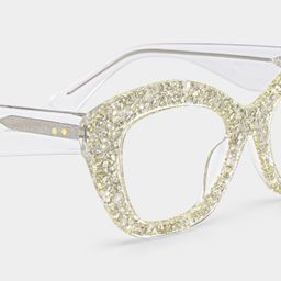 Giselle Silver Cat eye Glasses5