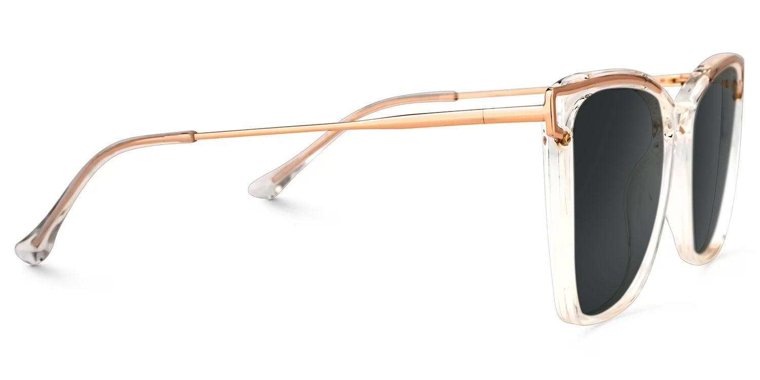 Krystle Square Clear Frame Sunglasses | ZEELOOL UK2