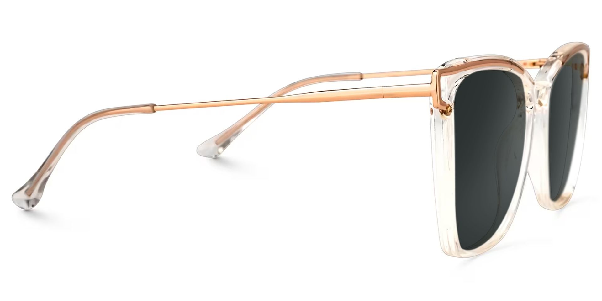 Krystle Square Clear Frame Sunglasses | ZEELOOL UK2