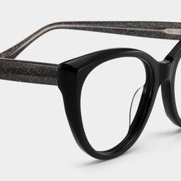 Kiera Black Cat eye Glasses4