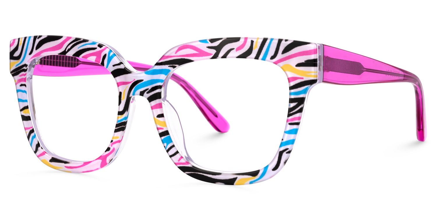 Designer Colorful Square Prescription Glasses2