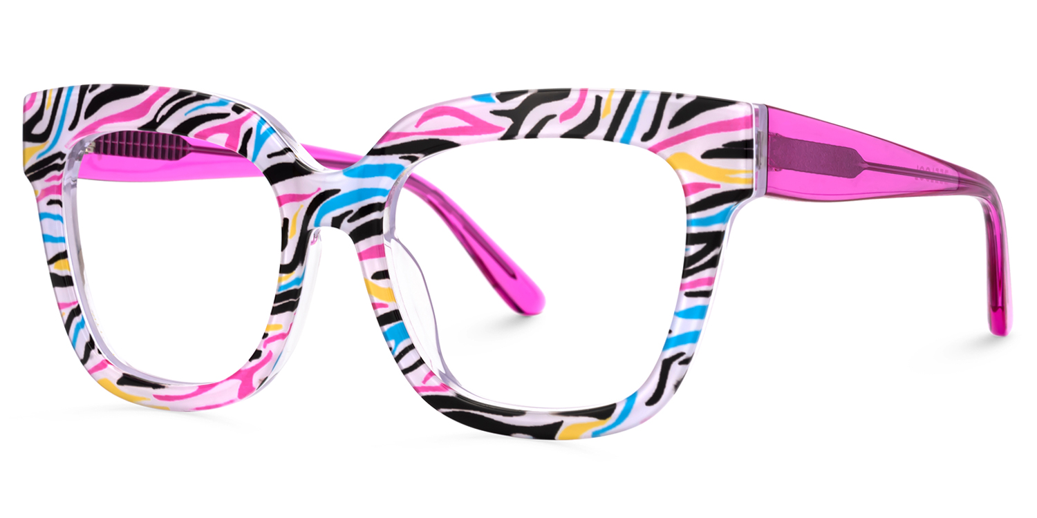 Yaniska Square Colorful Glasses2