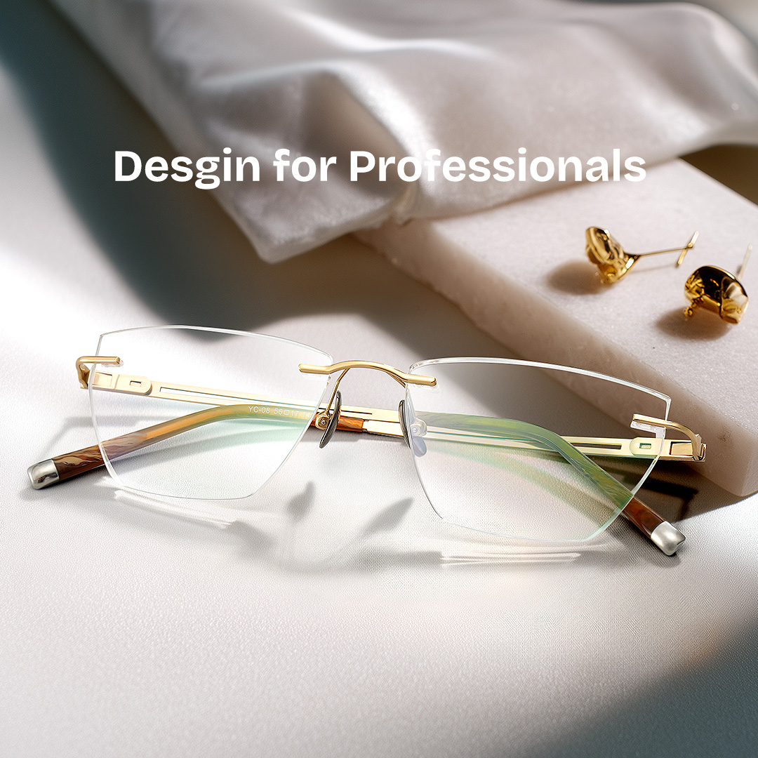 Ella Cat eye Gold Glasses