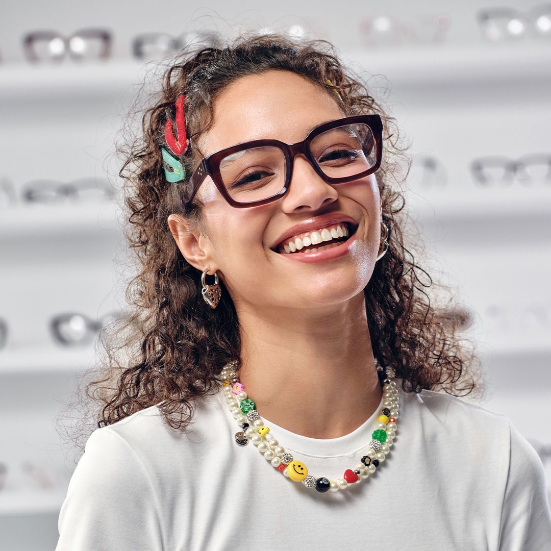 Marley Sepia Glasses / Dark Brown Rectangle Glasses | ZEELOOL7