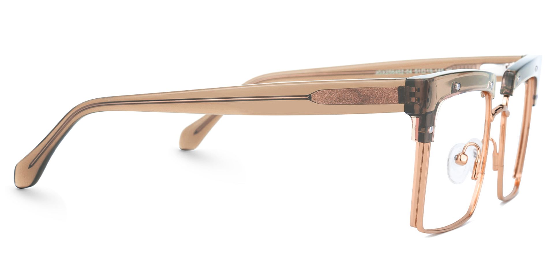 Designer Kiana Beige Frame Glasses | ZEELOOL UK3