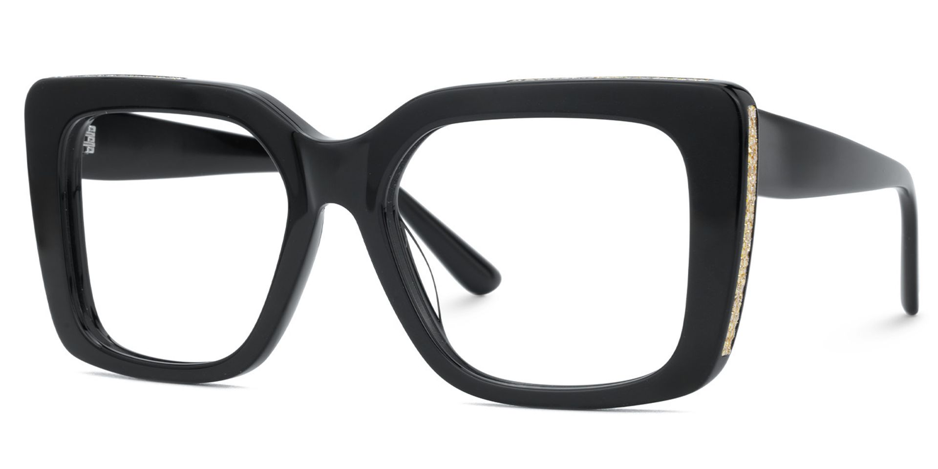 Black Rectangle Glasses Frames Maynard Glasses with Full-Frame | ZEELOOL UK2