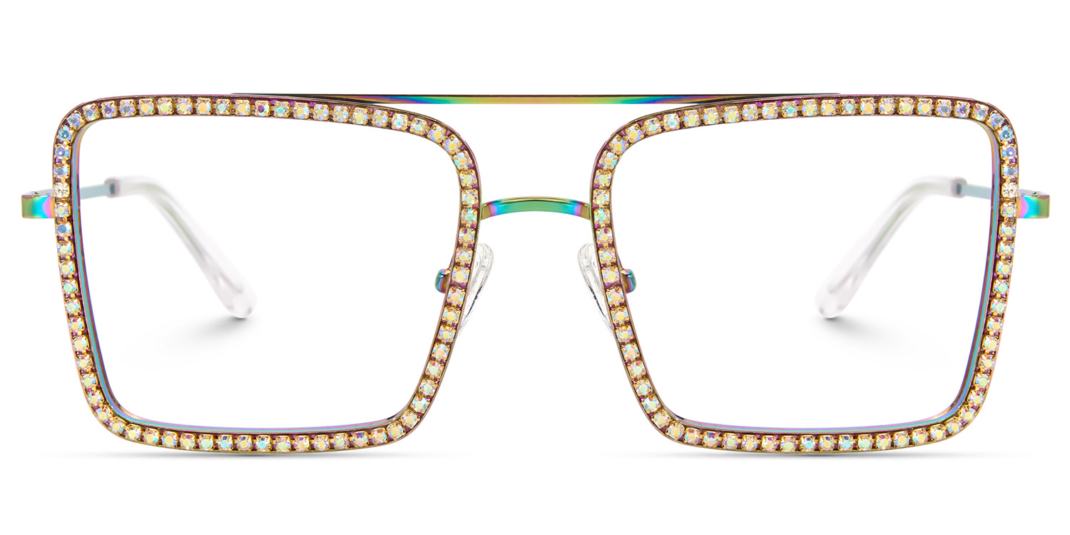 Diva Square Iridescent Glasses2