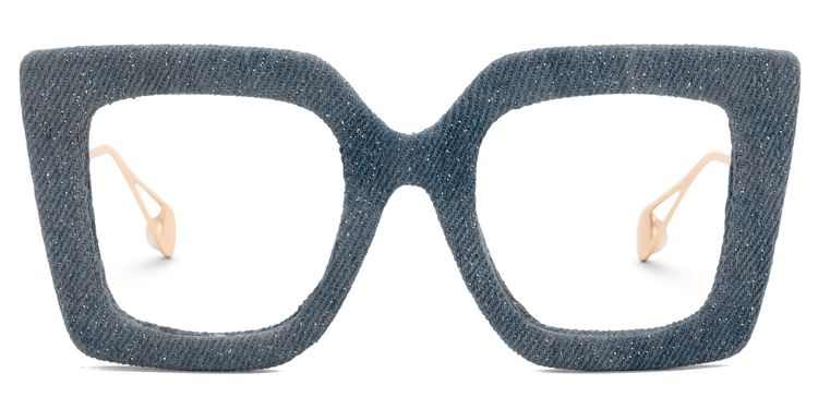 Latanya Square Blue Glasses
