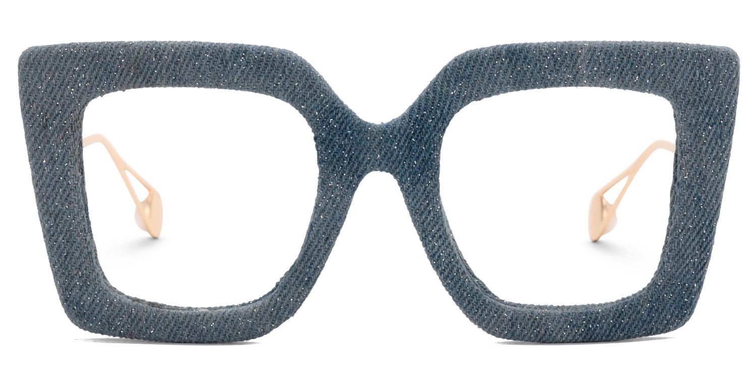 Latanya Square Blue Glasses
