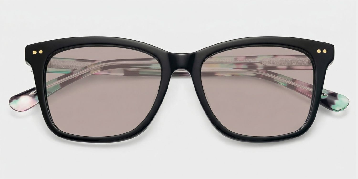 Layla Black Square Nature Eyewear for Woman | ZEELOOL1