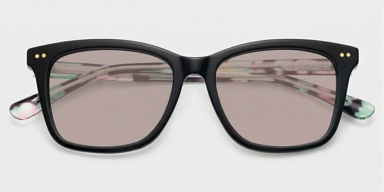 Layla Black Square Glasses