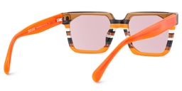 Laguer Orange Rectangle Sunglasses4