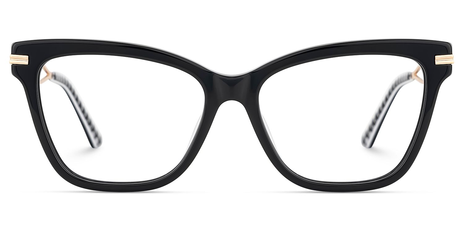 Mason Eyeglasses in Cat eye Black Frame | ZEELOOL UK1