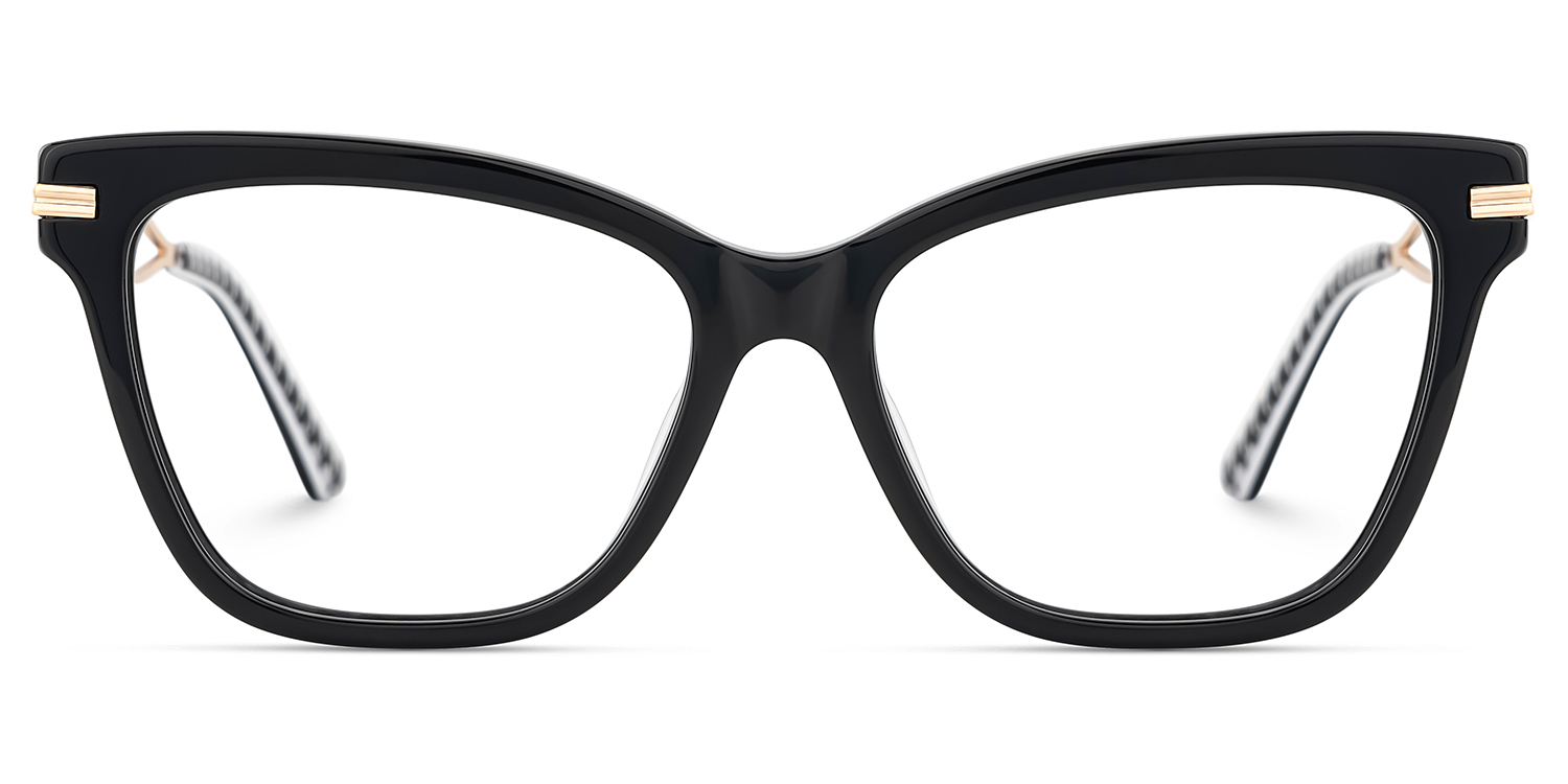 Mason Eyeglasses in Cat eye Black Frame | ZEELOOL UK1