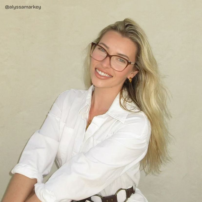 Finnian Square Brown Glasses