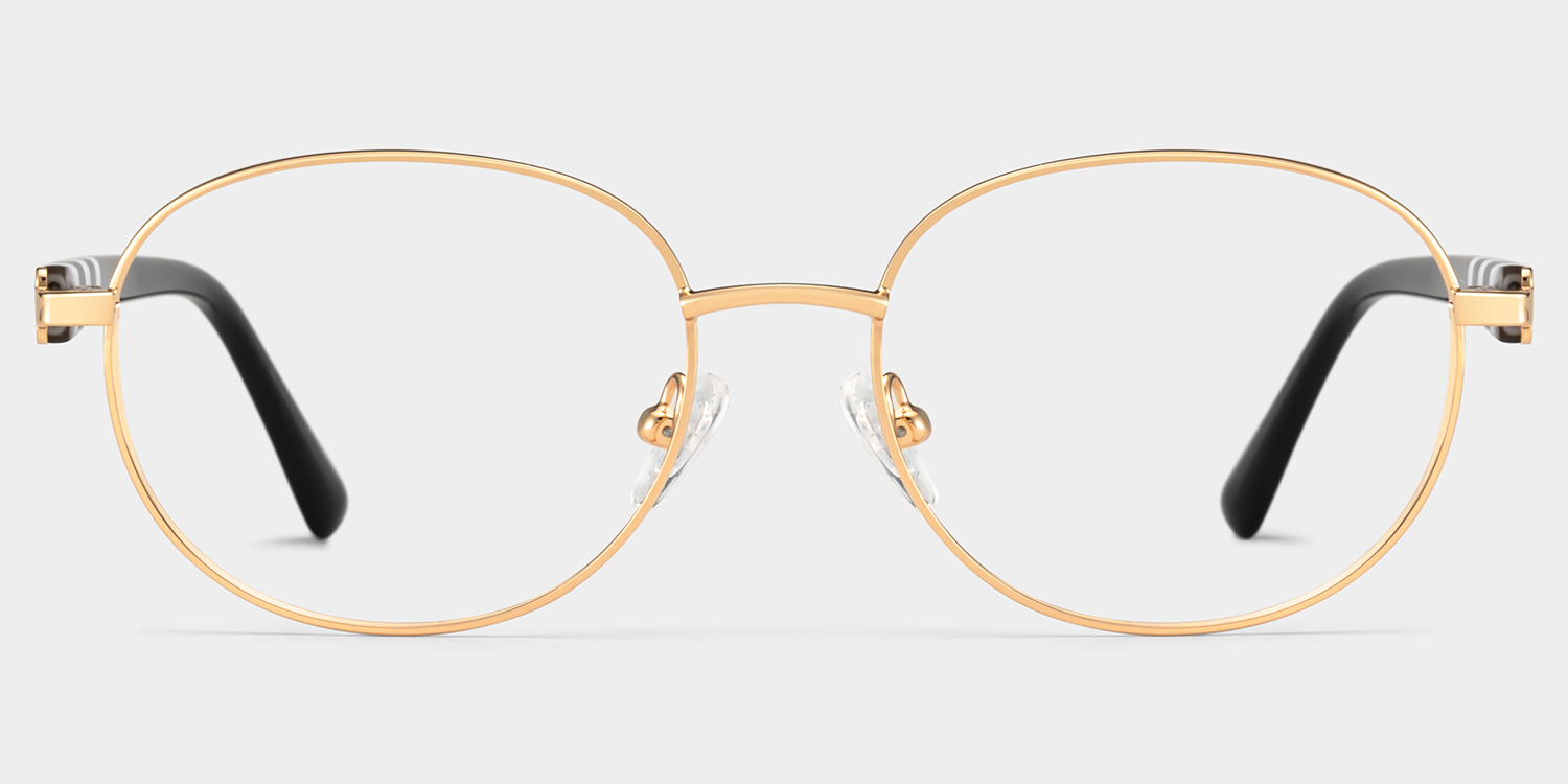 Willa Oval Gold Glasses1