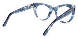 Starry Cateye Blue Glasses4