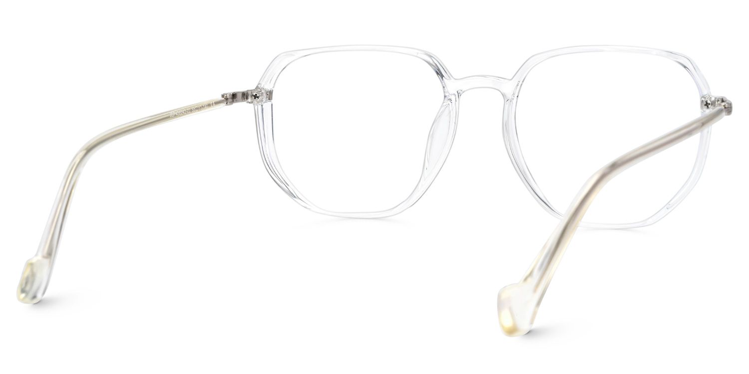 Maura Clear Eyeglasses in Geometric Glasses Frame3
