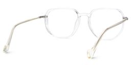 Maura Geometric Clear Glasses3