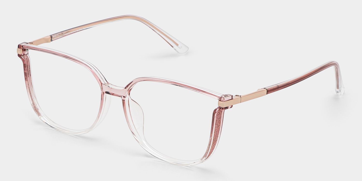 Rodz Square Pink Frame Glasses | ZEELOOL UK Optcial2