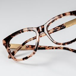 Surita Cateye Pink Tortoise Glasses0