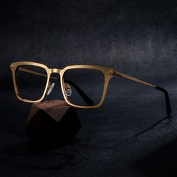 Chaney Gold Rectangle Glasses0