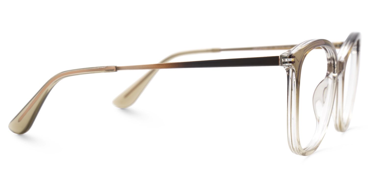 Jenee Thin Brown Glasses Frame in Oval Design | ZEELOOL UK3