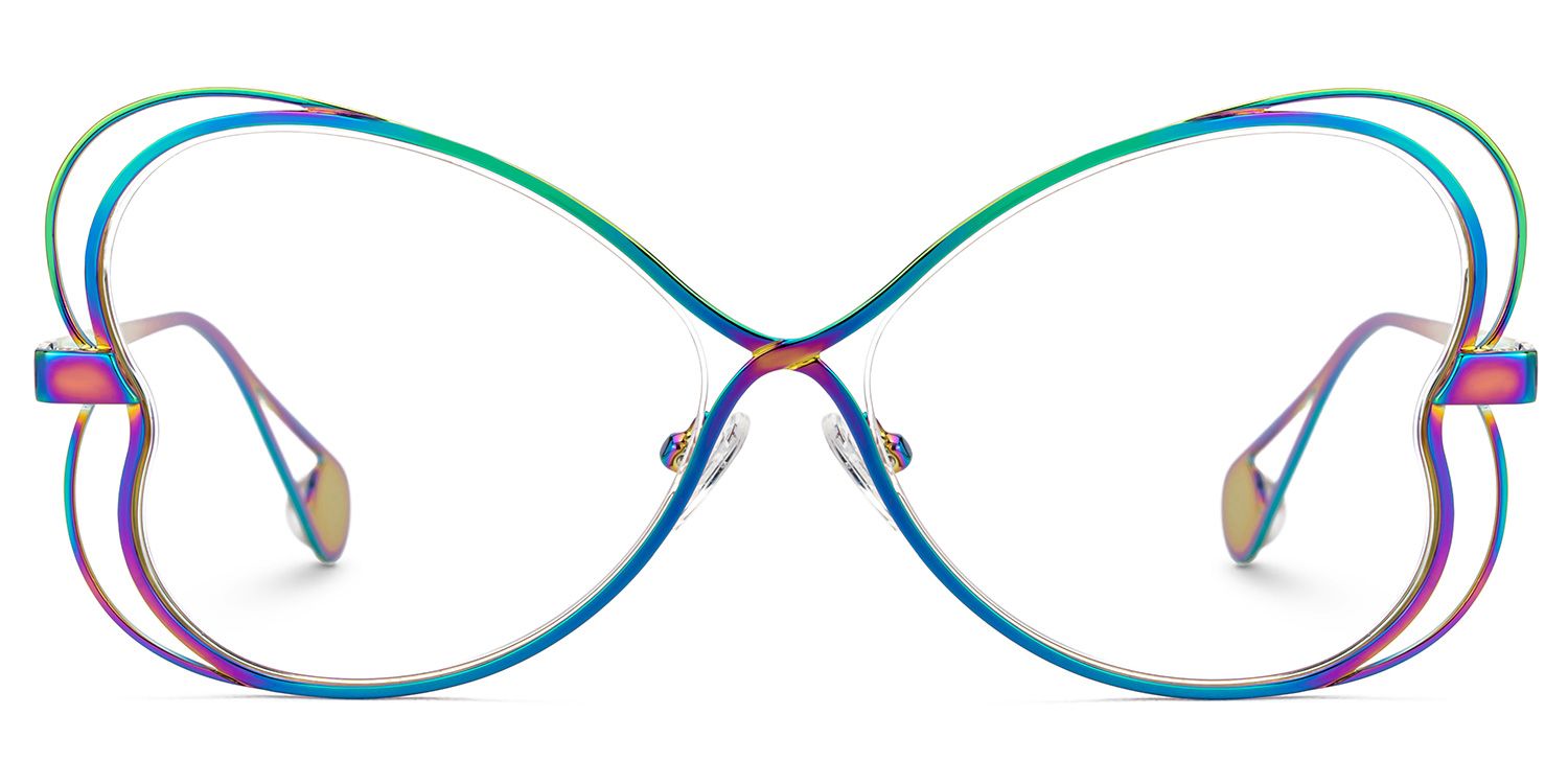 Designer Aretha Glasses in Metal Full-Frame0
