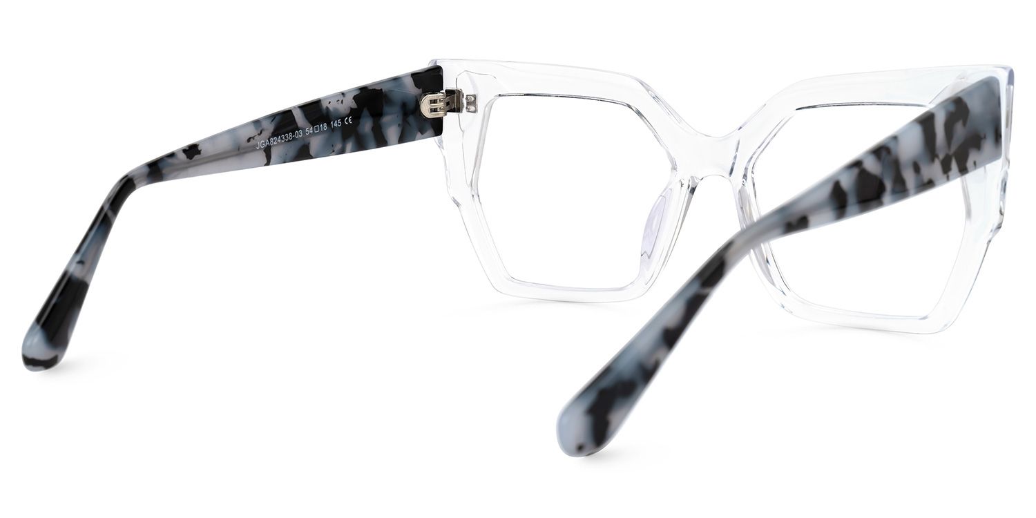 Tefonie Geometric Red-Floral Glasses3