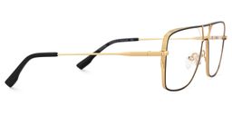 Bowdry Aviator Black Glasses4