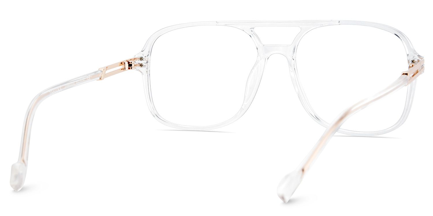 Square Nyawa Clear Glasses deals -Zeelool Glasses4