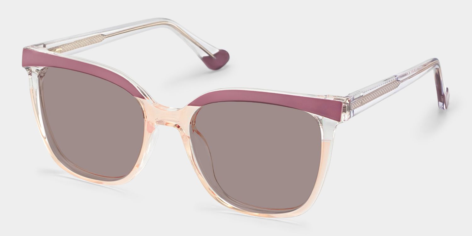 Square Tawana Purple Glasses deals -Zeelool Glasses2