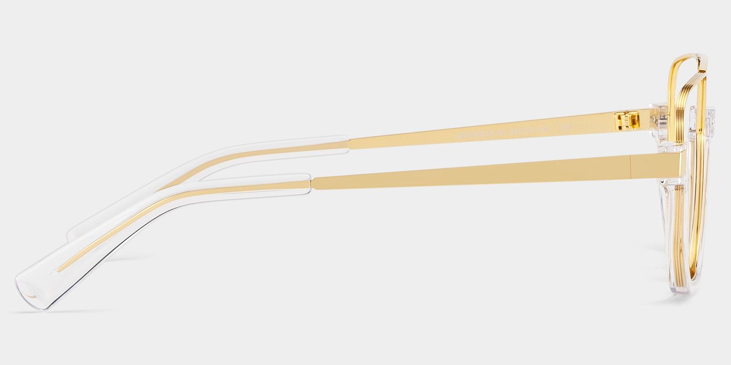 Oromiya Aviator Clear Frame Eyeglasses for Woman| ZEELOOL6