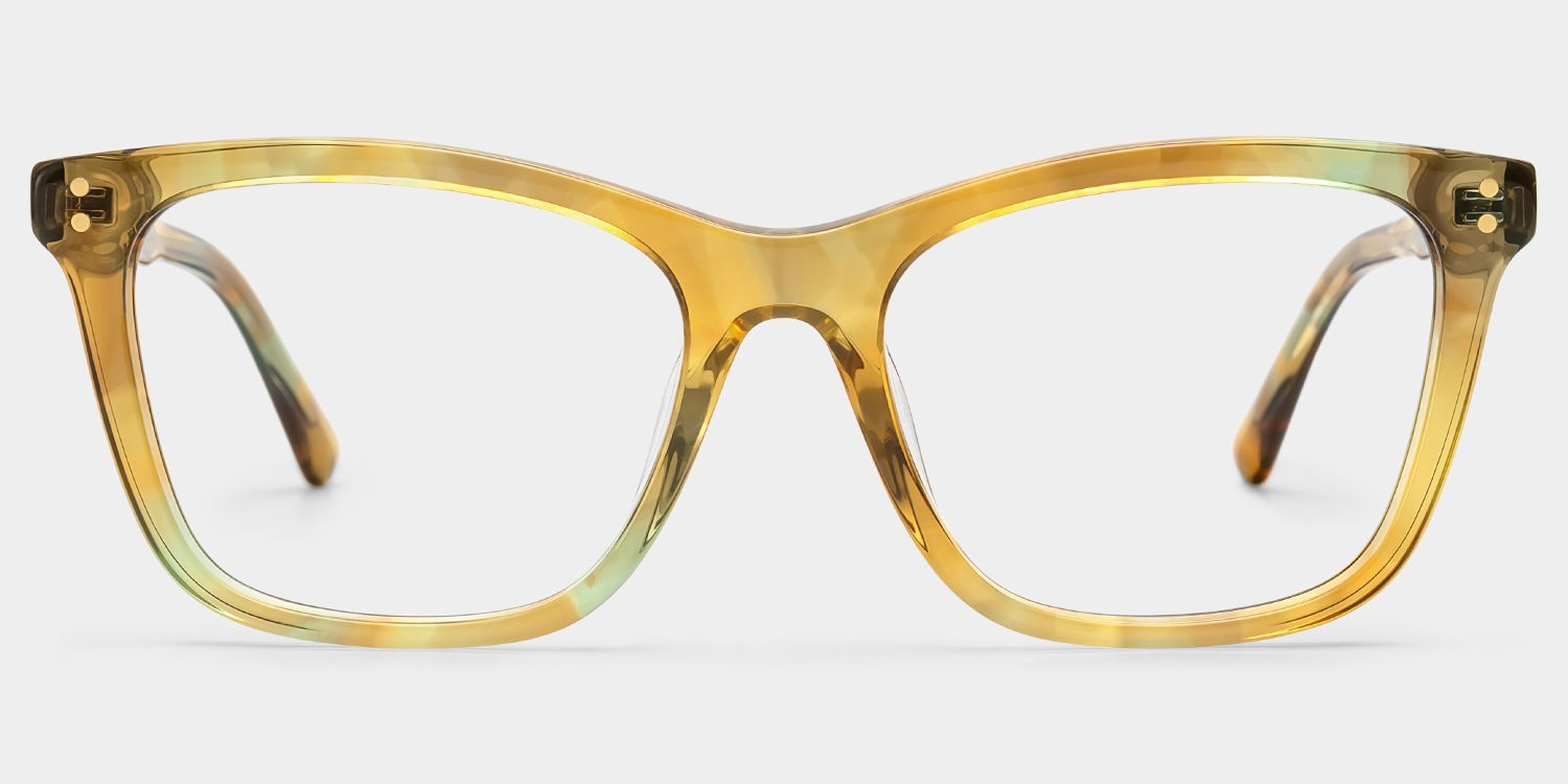 Tyler Floral Prescription Tortoise Square Glasses | ZEELOOL1