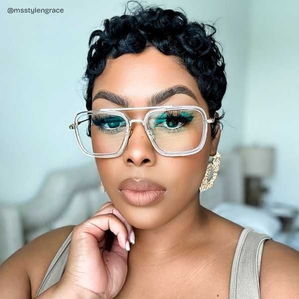 Gifford Aviator Clear Frame Glasses | ZEELOOL UK8