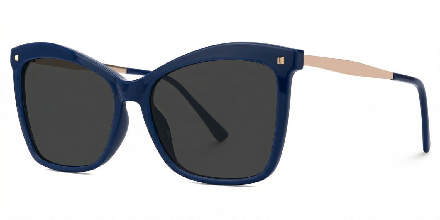 Isaebella Butterfly Blue Frame Glasses | Zeelool Optical1