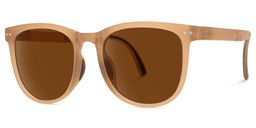 Lindzy Square Beige Sunglasses2