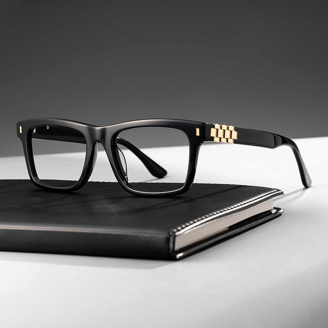 Sammi Square Black Glasses0