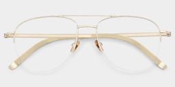 Grayson Light Gold Aviator Glasses1