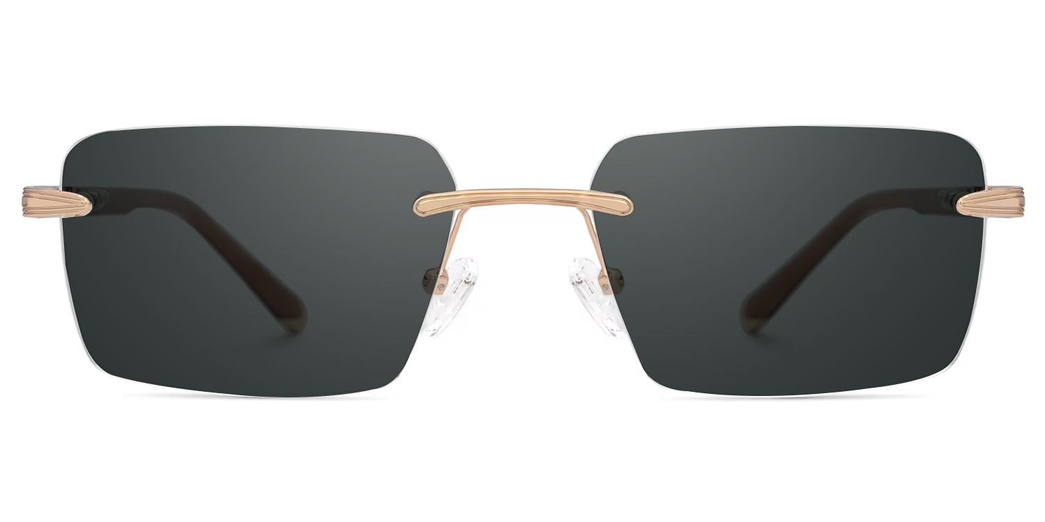 Savitrie Rectangle Brown Glasses0